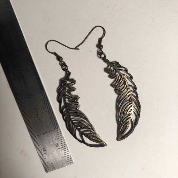 Feather Earrings - Picture 2 of 3